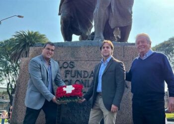 Lacalle Pou participó de la Fiesta Nacional Suiza en Nueva Helvecia