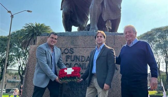 Lacalle Pou participó de la Fiesta Nacional Suiza en Nueva Helvecia
