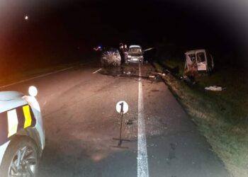 Otro lamentable siniestro de tránsito fatal en la Ruta 1 con un saldo de 2 personas fallecidas
