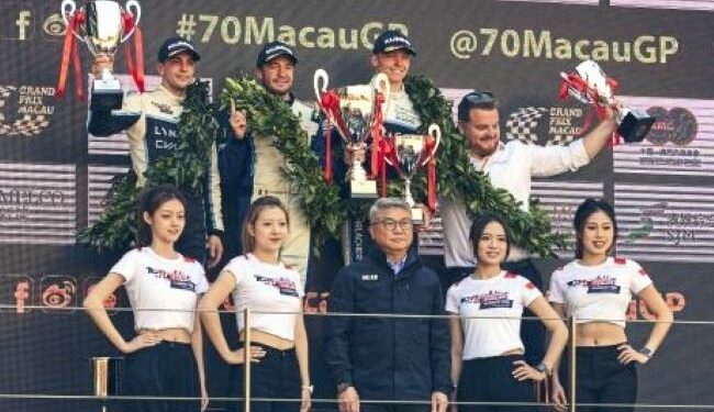 Santiago Urrutia cerró el año haciendo podio en el circuito de Macao