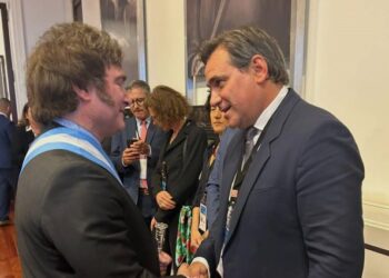 Mario Colman saludó al presidente Javier Milei y le deseó un “mandato lleno de éxitos”