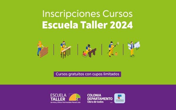 Están abiertas las inscripciones para la Escuela Taller de Artes y Oficios Patrimoniales