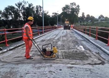 MTOP realiza obras en Puente Colla de Rosario por los 250 años de la ciudad