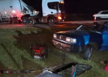 Siniestro fatal en Ruta 55 con mujer fallecida y dos heridos, uno muy grave