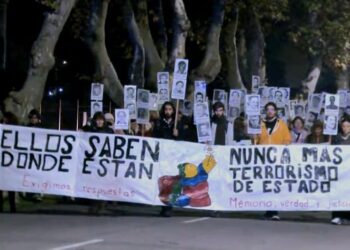 Colonia marchó por memoria, verdad, justicia y nunca más terrorismo de Estado