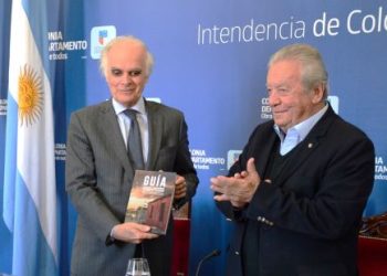 Intendente Carlos Moreira recibió al Embajador García Moritán en Colonia