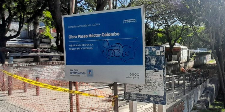 Está en ejecución la obra de construcción del Paseo Héctor Colombo