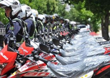 Policía Nacional incorporó 120 nuevas motocicletas a su flota vehicular