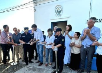 Ministro Nicolás Martinelli dejó reinaugurada la Comisaría de Cufré