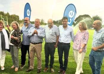 Inauguraron iluminación LED en cancha de fútbol del Club A. Colonia Valdense