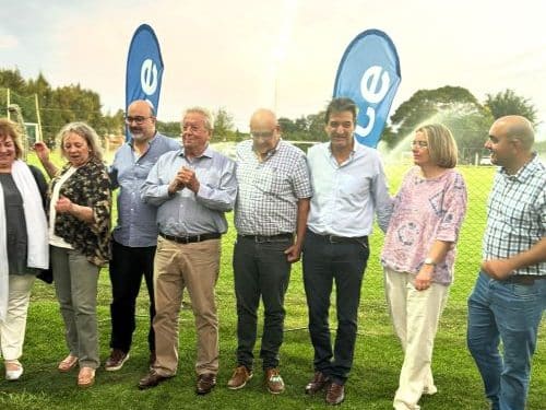 Inauguraron iluminación LED en cancha de fútbol del Club A. Colonia Valdense