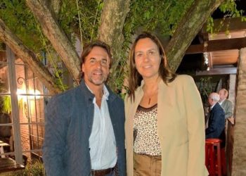 Luis Lacalle Pou en Colonia con dirigentes del Partido Nacional