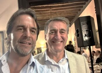 Luis Lacalle Pou en Colonia con dirigentes del Partido Nacional