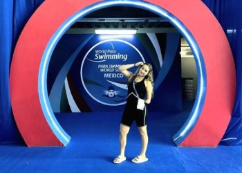 Hanna Arias compite en el Para Swimming World Series de Guadalajara