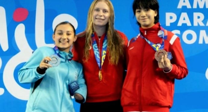 Hanna Arias fue medalla de plata en los Parapanamericanos Juveniles de Chile