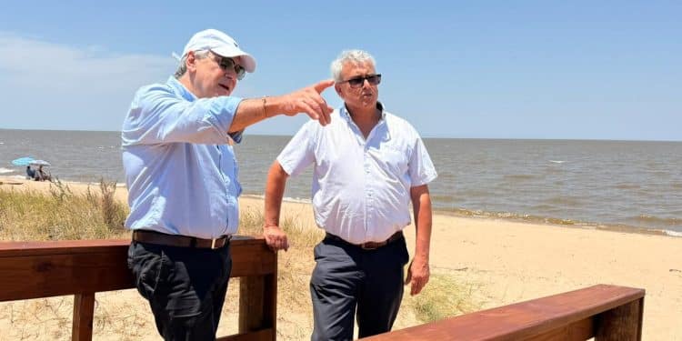 El Intendente Rodríguez recorrió obras en la Costa del Inmigrante y anunció nuevas intervenciones