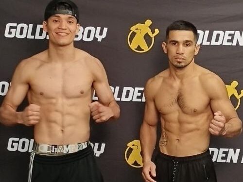 Rubén “Mariachi” Casero superó el pesaje y está listo para su combate de mañana en la ciudad de Los Ángeles