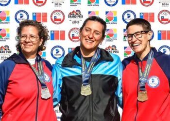 Sara Mediza hizo historia y ganó la medalla de oro en el Campeonato Sudamericano de Tiro con Arco en Chile