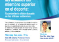 UDE Colonia realizará taller sobre rehabilitación de lesiones deportivas de miembro superior
