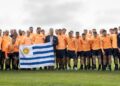 Presidente Orsi recorrió el Complejo Celeste, inauguró dos canchas y entregó el Pabellón Nacional a la selección