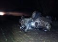 Trágico vuelco en la Ruta 55 con dos personas fallecidas y un herido grave