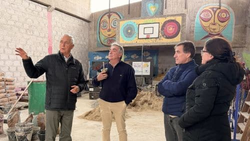 Intendente Rodríguez recorrió la nueva sede de la Escuela Taller Manuel Lobo en la ex Planta de Caños de Colonia