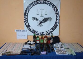 Nueve detenidos y droga incautada en la localidad de Florencio Sánchez