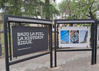 “Edu” Davit expone muestra sobre el proceso de reconstrucción del Frontón de Pelota Vasca del Real de San Carlos