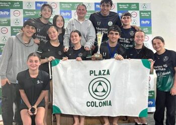 El plantel del Club Plaza de Deportes ganó las dos etapas del Regional 3 de la Federación Uruguaya de Natación